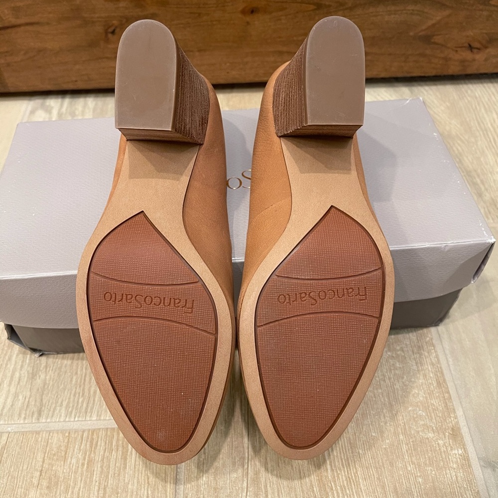 Franco Sarto Optimum Tan leather heels size 6 NWT - Picture 10 of 11